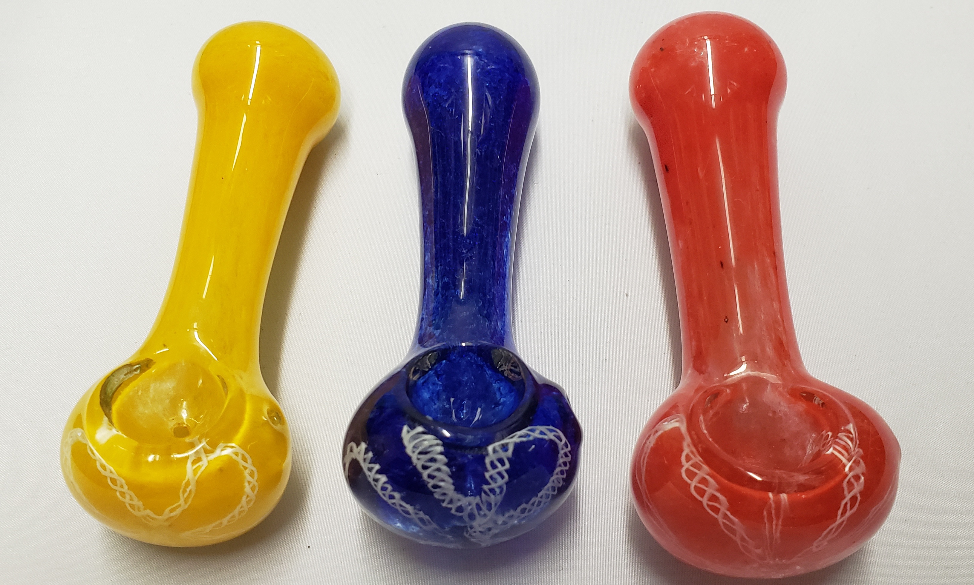 4\"-4.5\"-Fancy-Frit-colorful Hand Pipes #P62
