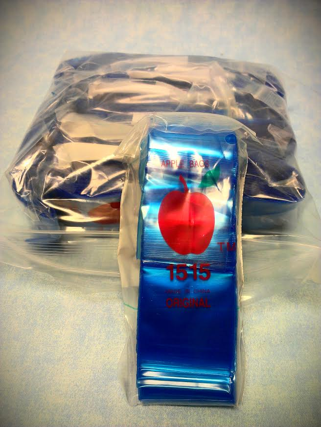 Blue Apple Mini Zip lock Bags-1000- 1.5\" X 1.5\" #ZB16