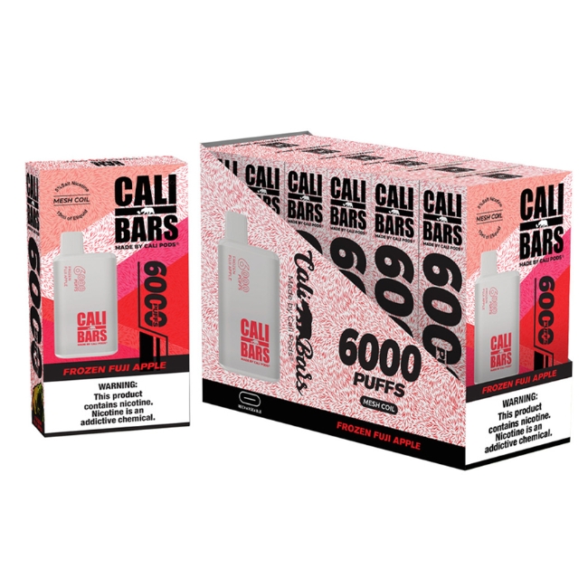 CALI BARS 5% MESH RECH. DISPO (90ML) 6K PUFFS 6CT/ BOX #CALI