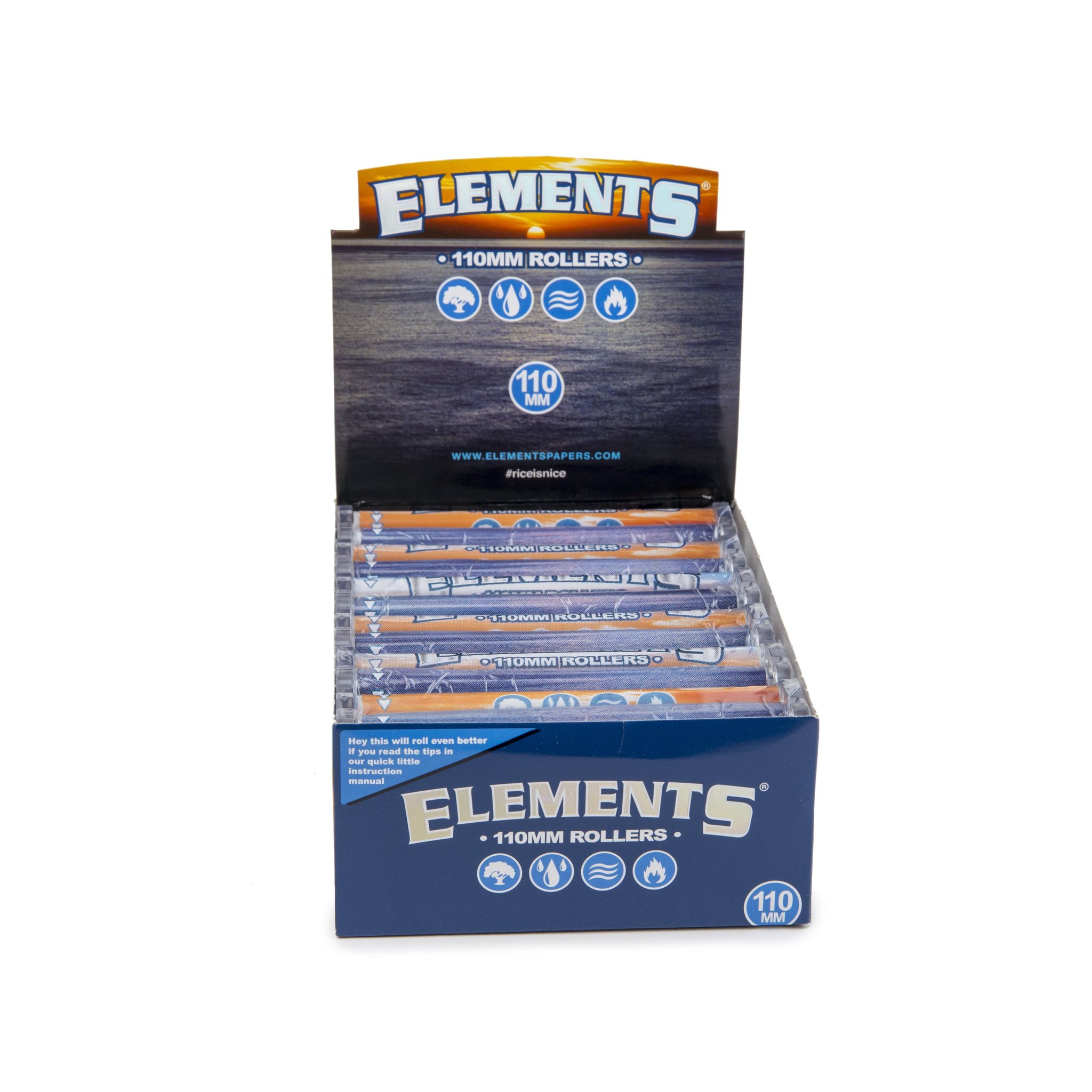 *Elements-110mm Cigarette Roller-12 Count Display #EL110