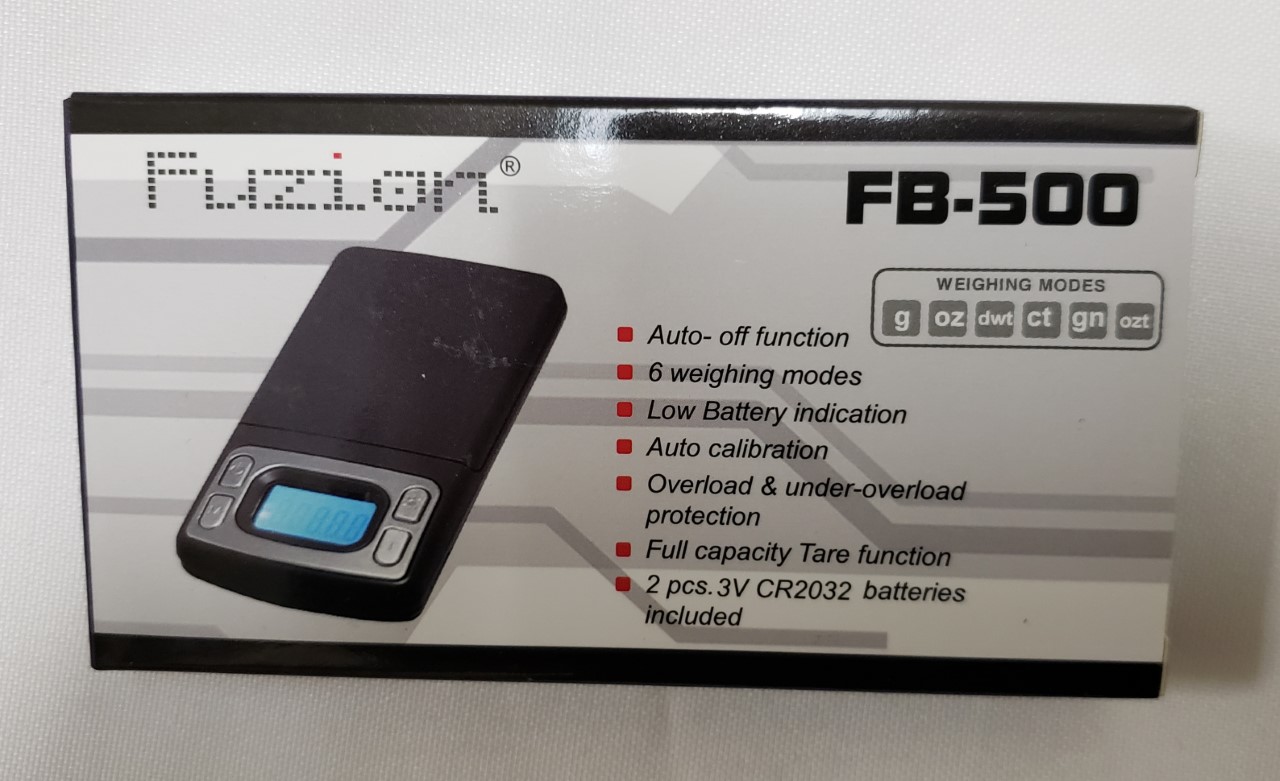 0.1G X 500G Fuzion Pocket Scale FB-500