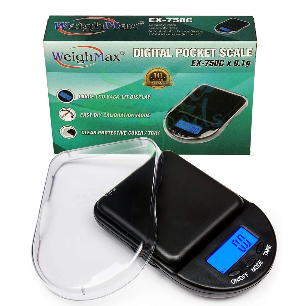 0.1G x 750G Weighmax Digital Pocket Scales #EX-750C