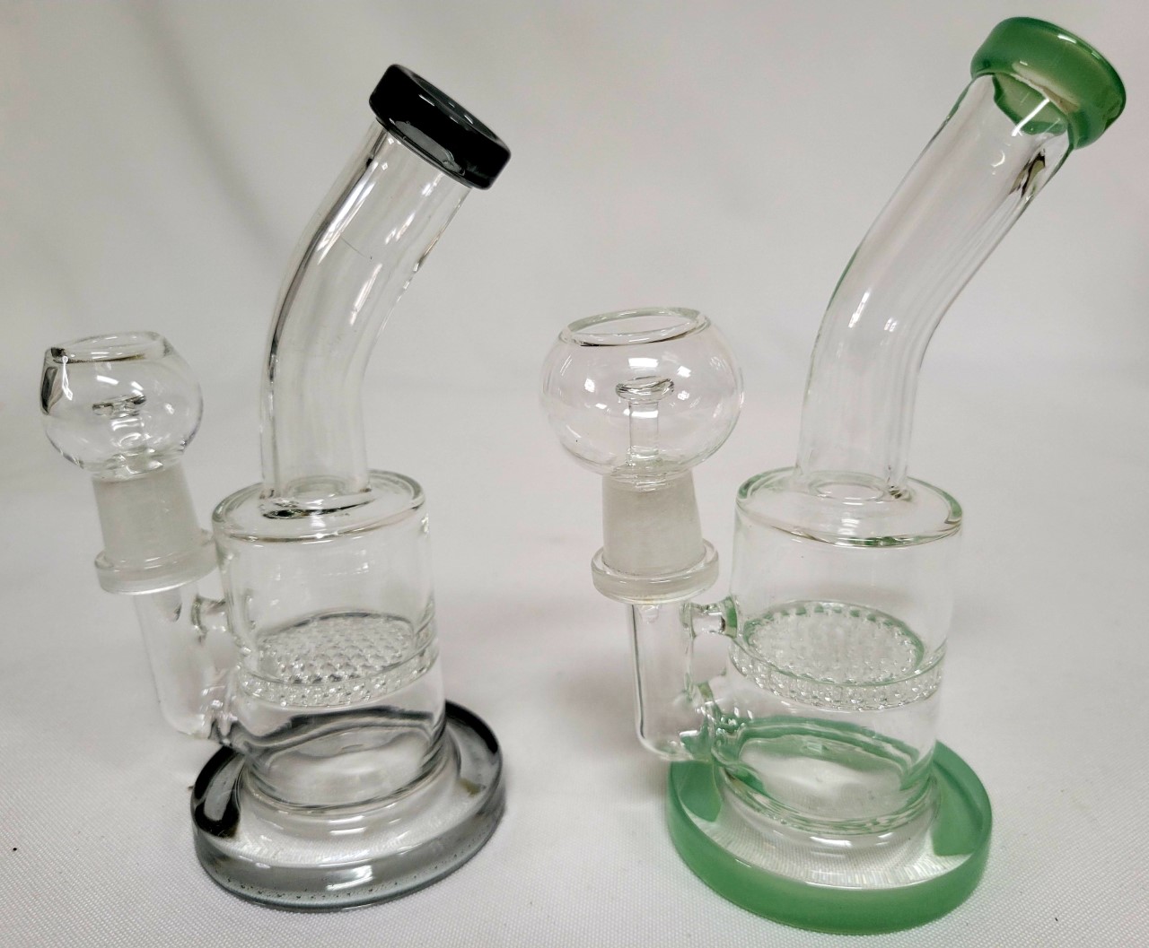 *6\" Honeycomb Perc.Water Pipes with Dome & Nail #WP63