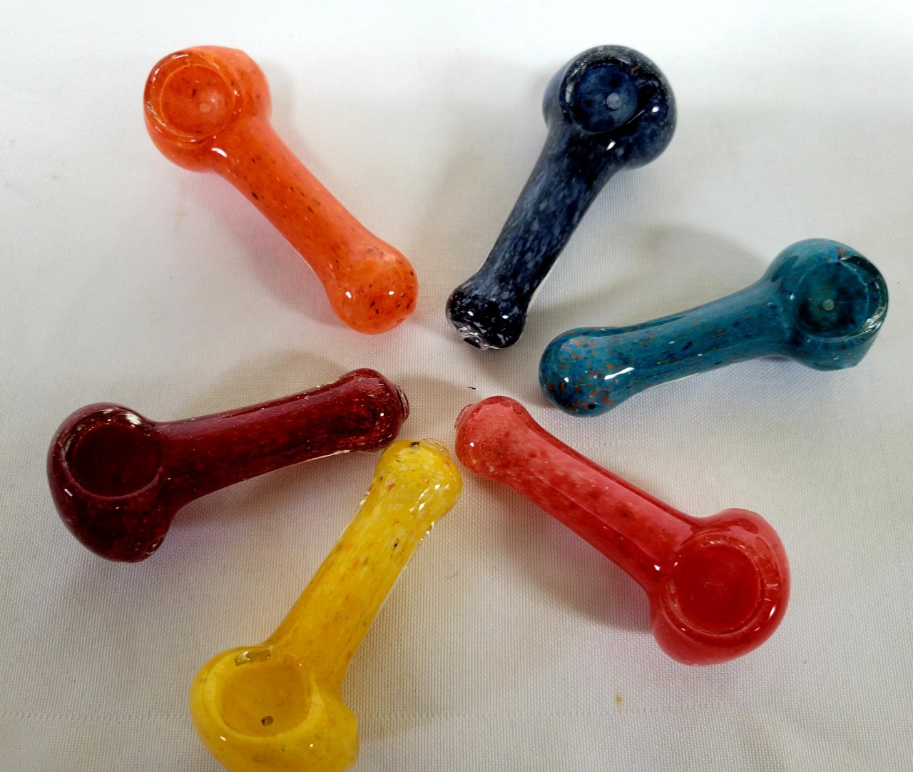 3\" Colorful Inside Frit Design Hand Pipes #3P10