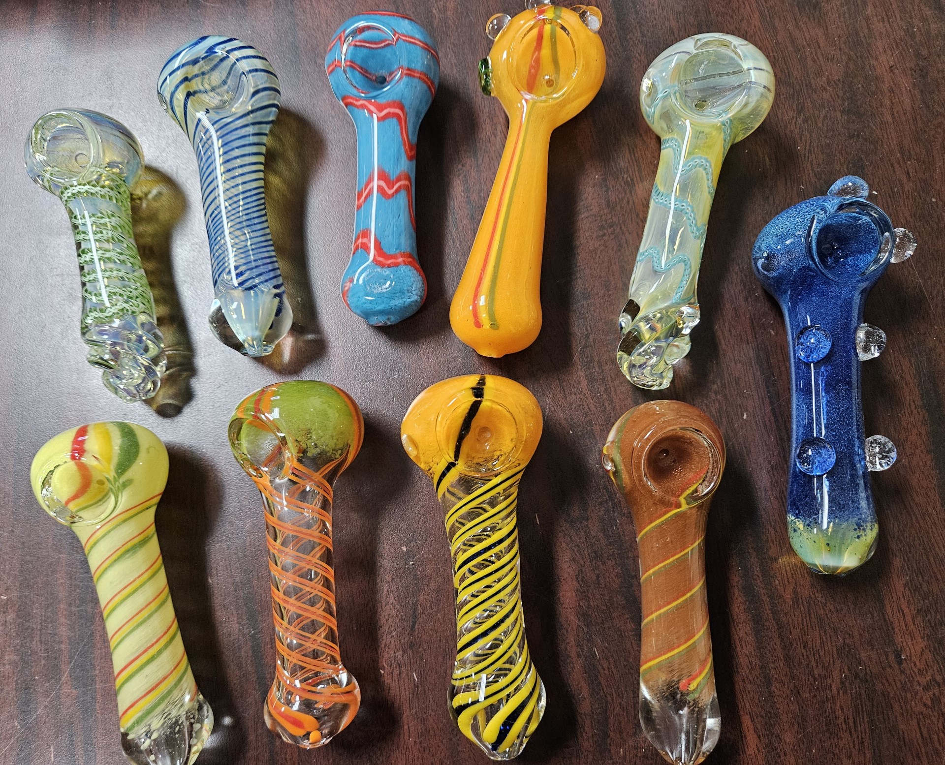 *10 Pack Only $39.99.99-4"-4.5" Assorted Hand Pipes #4AST3
