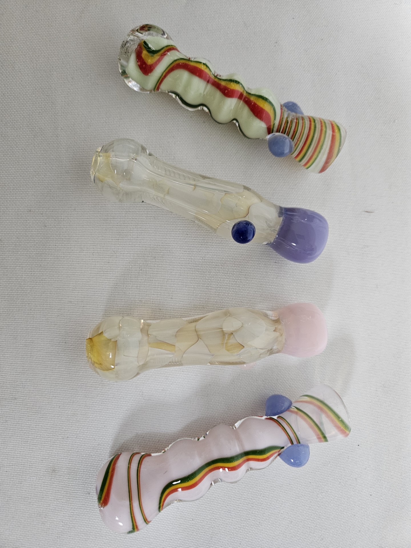 **3″- Assorted FANCY GLASS CHILLUMS#CH41