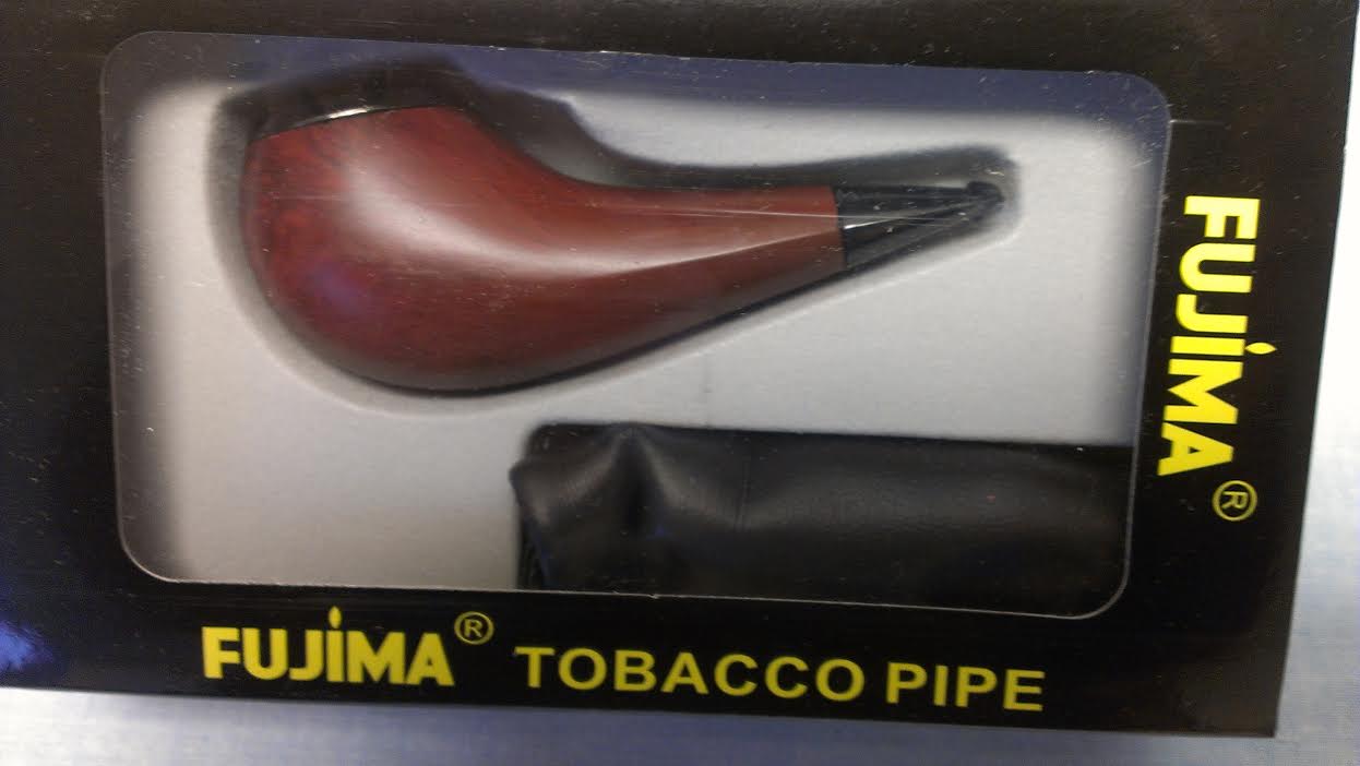 Mini Wooden Tobacco Pipe w/pouch FP102W