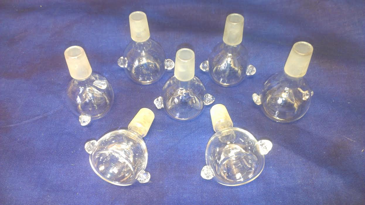 10 pack- 14 mm Male Clear Glass on Glass Bowl#10PKC14