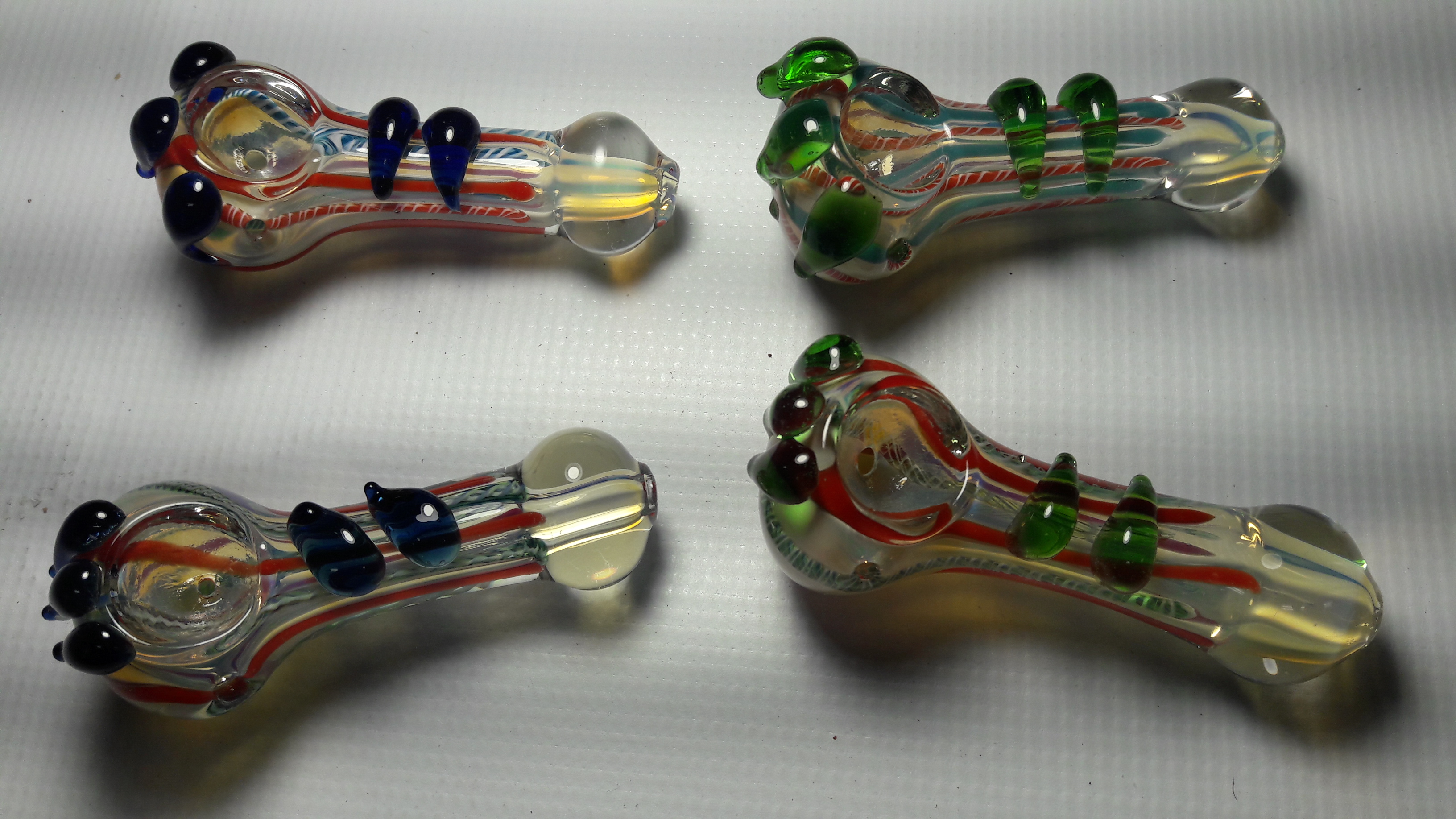 3"-3.5" Fancy design on top colorful spoon #3P32