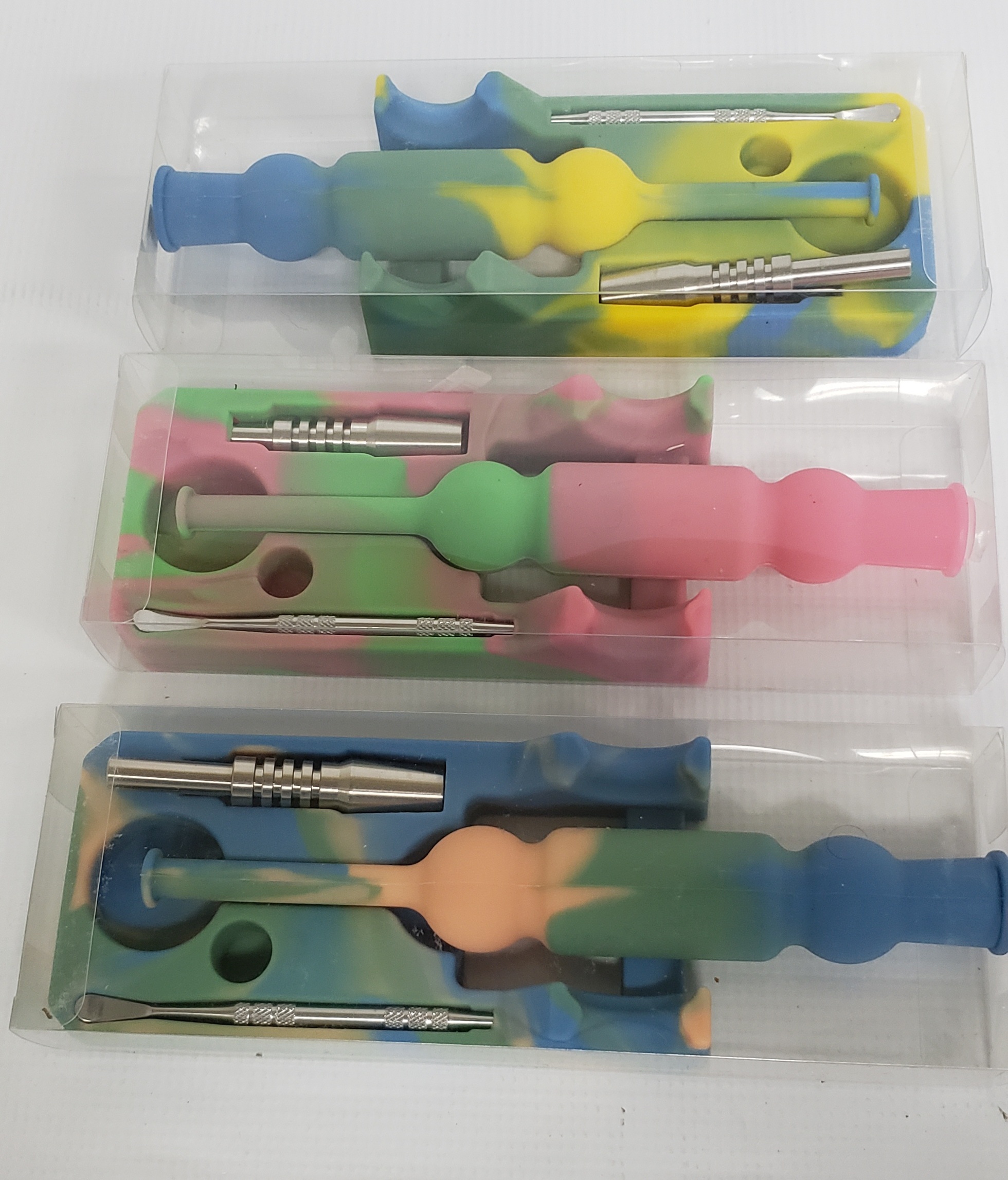 Nector set-Silicone 14mm with tip & Dabber #PM004