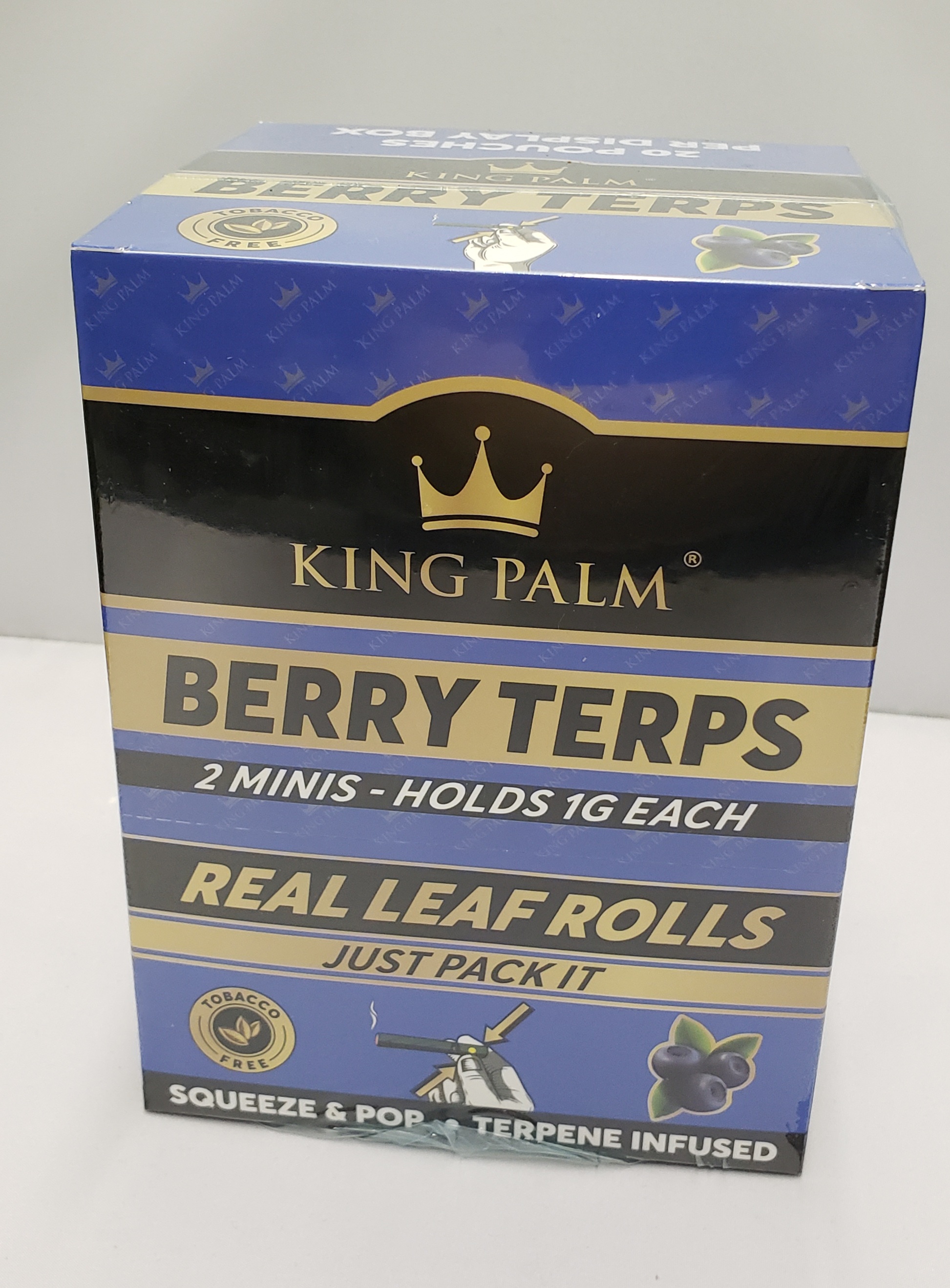 *KING PALM-2 pk. Berry Terps Flavor (20Pk. in Box) #KPB