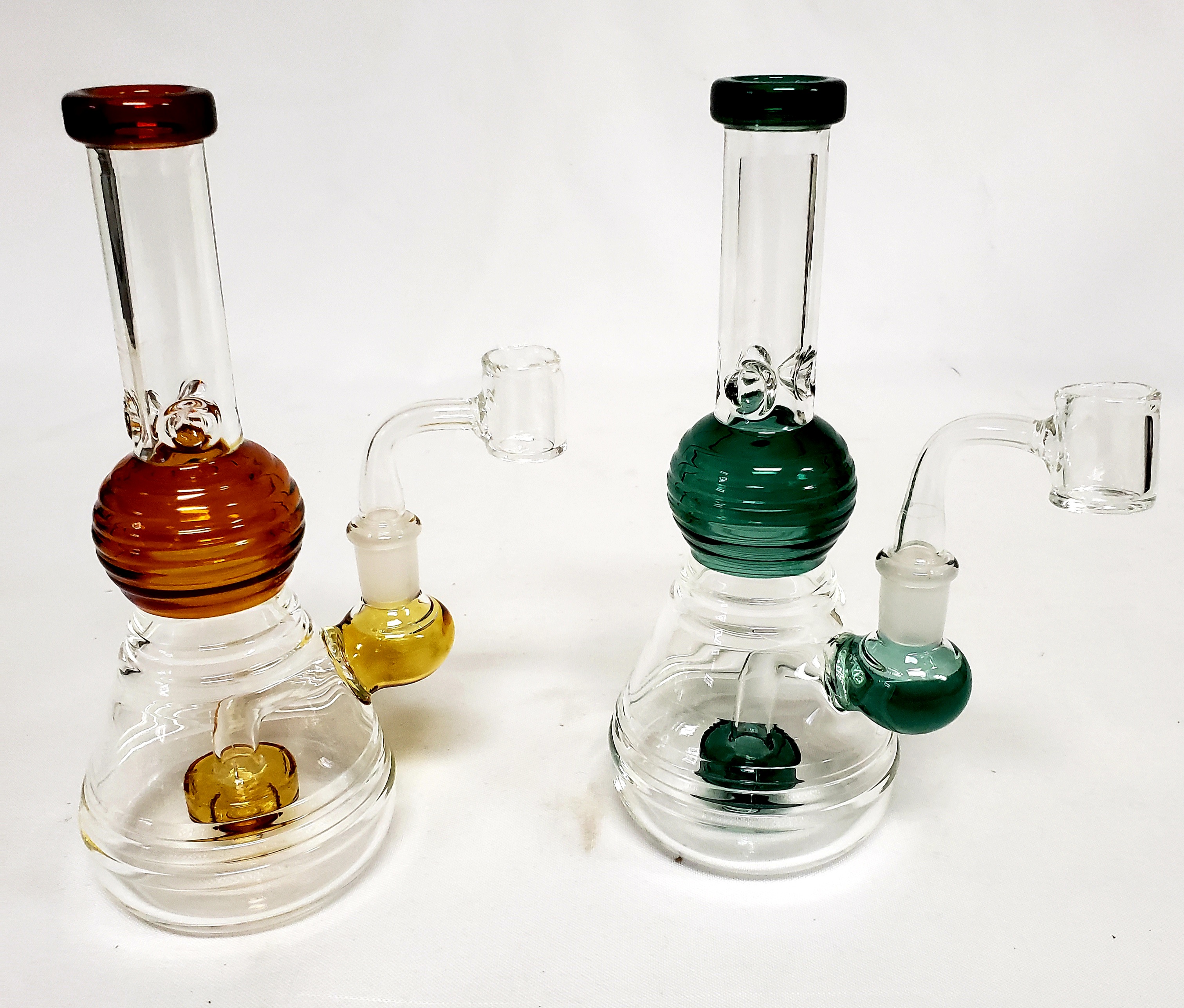 *9" Fancy Percolator With Ice Catcher & 14mm Banger W/P #WP130