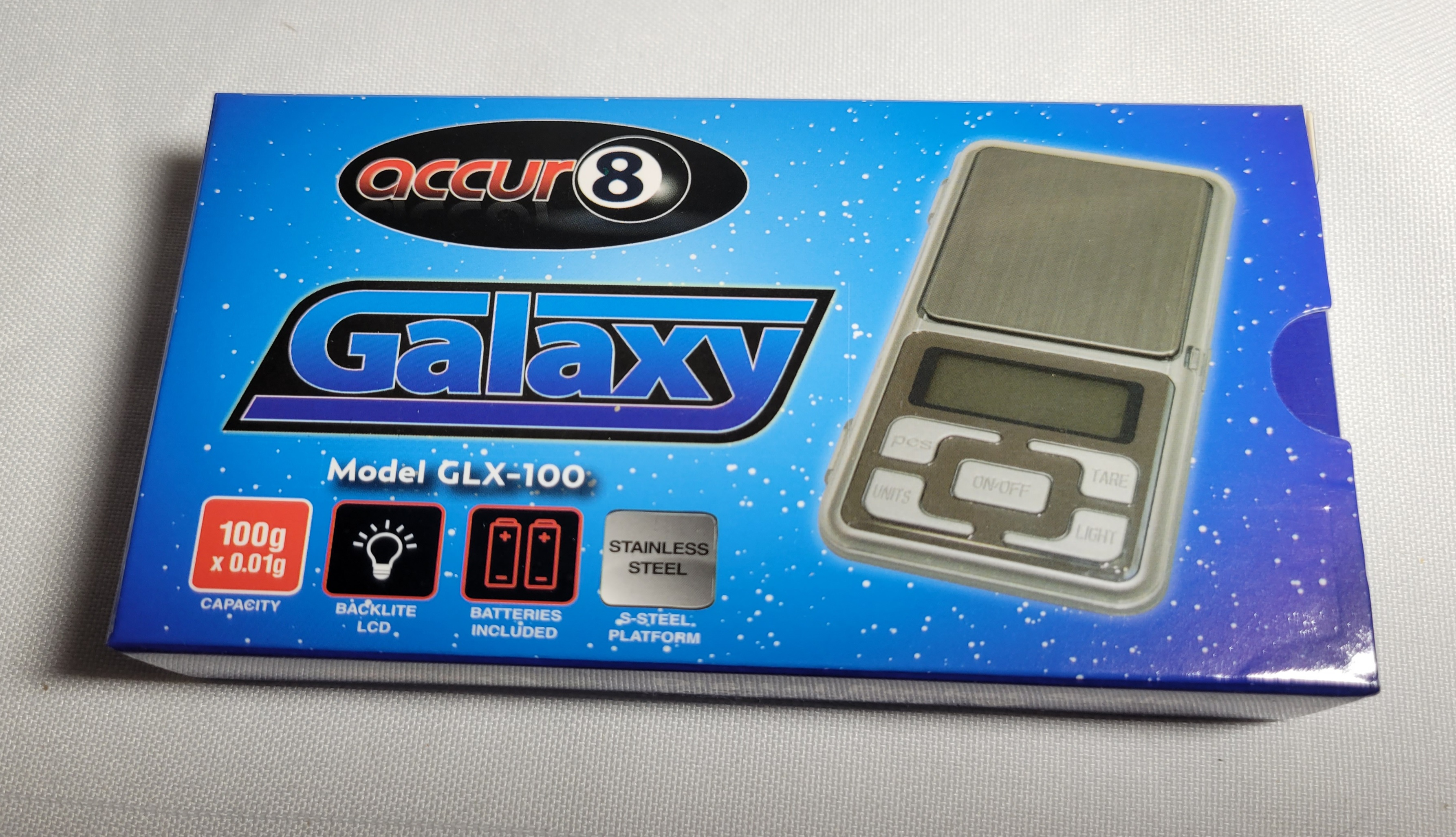 0.01g-100g accur8 Galaxy Digital Scale GLX-100