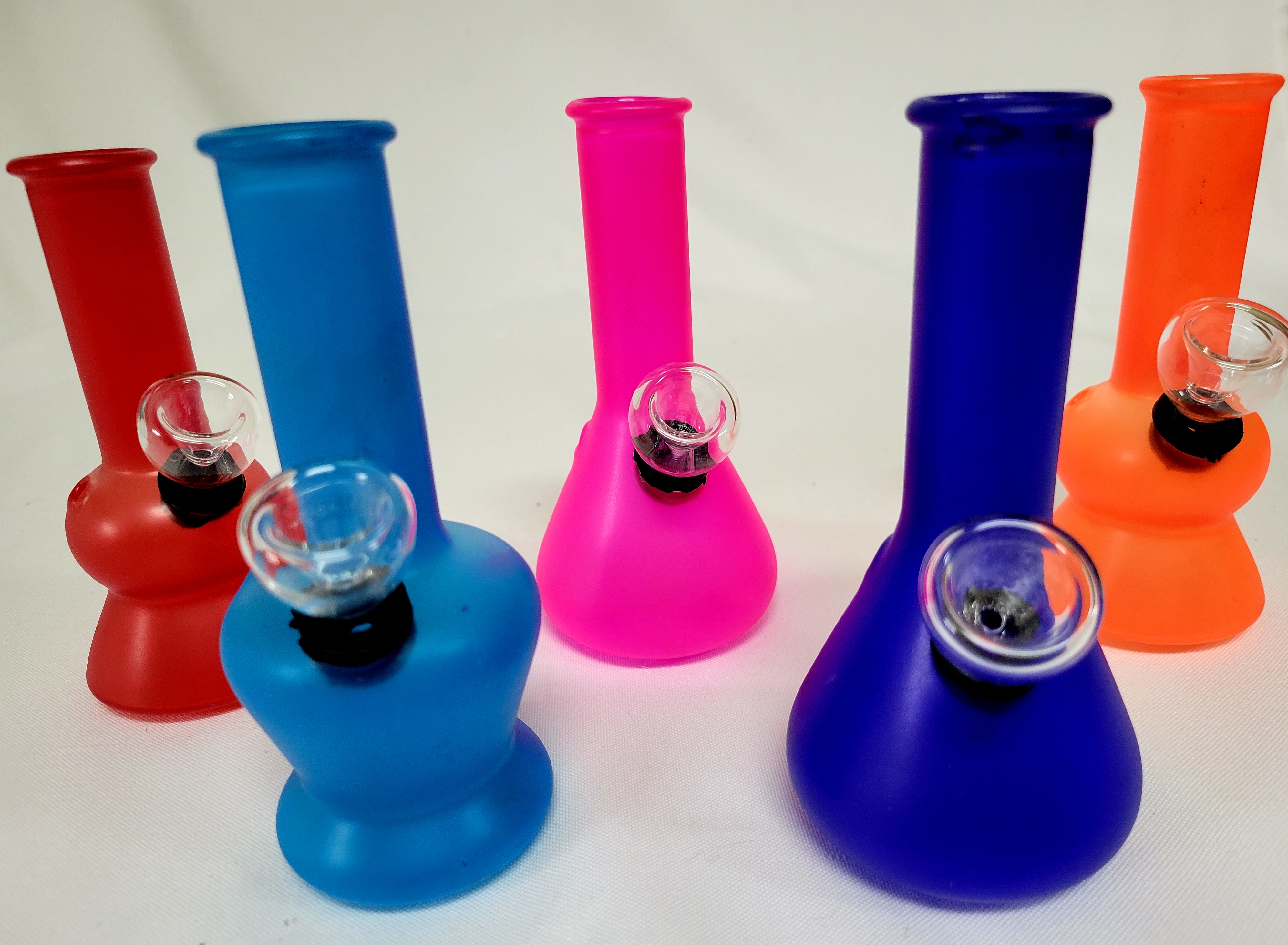 5" Assorted Colors Small Water Pipes #WP41