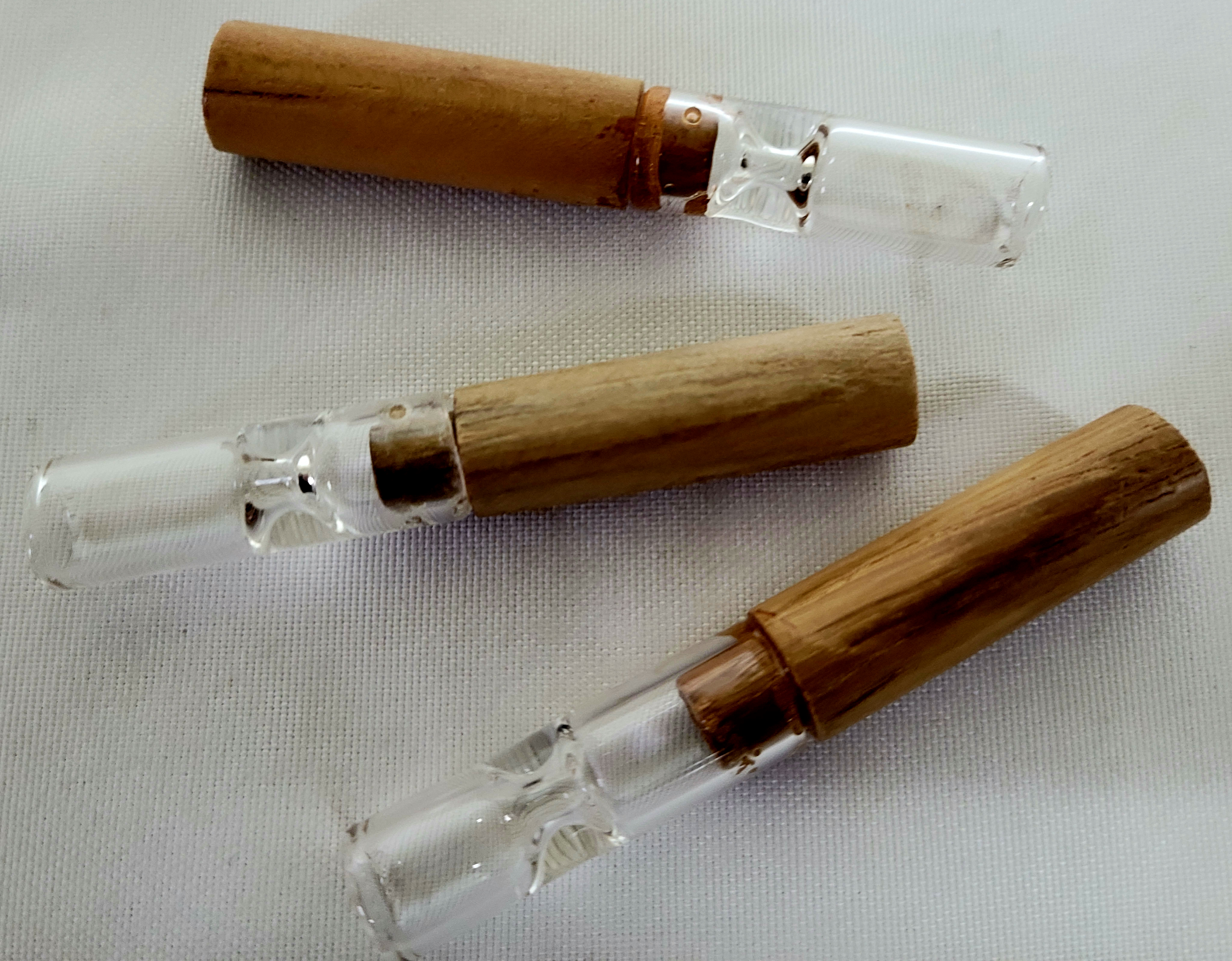 **10 Pk. 3" Wood & Glass combination one Hitter #10OH5
