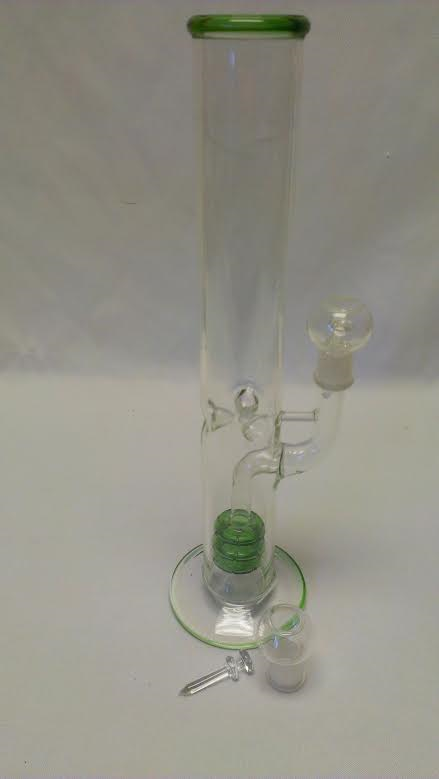 14"-C14 Water Pipe in Diffuser Tube Green WP325