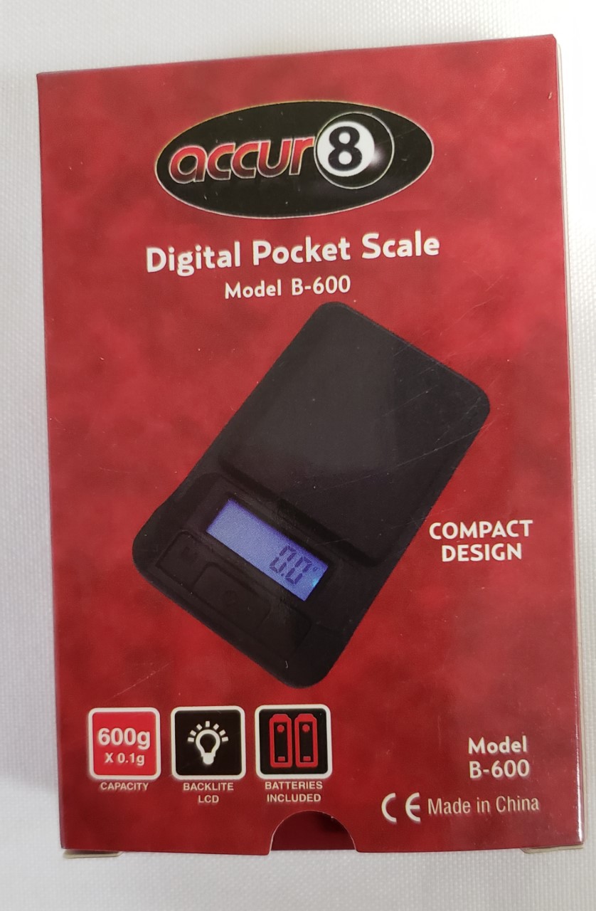 0.1g-600g Accur8 Pocket Scale B-600