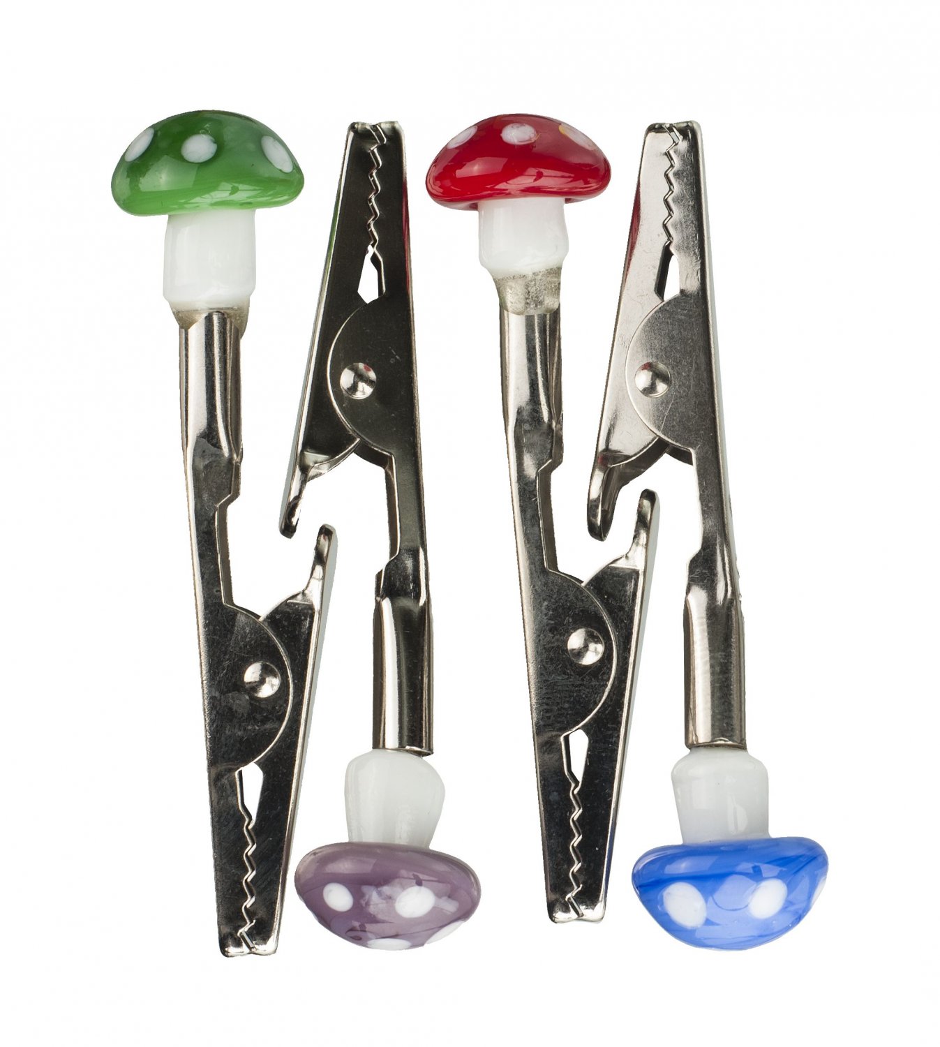 Clips-Mushroom Top Assorted Color Roach Clips #CLIP1
