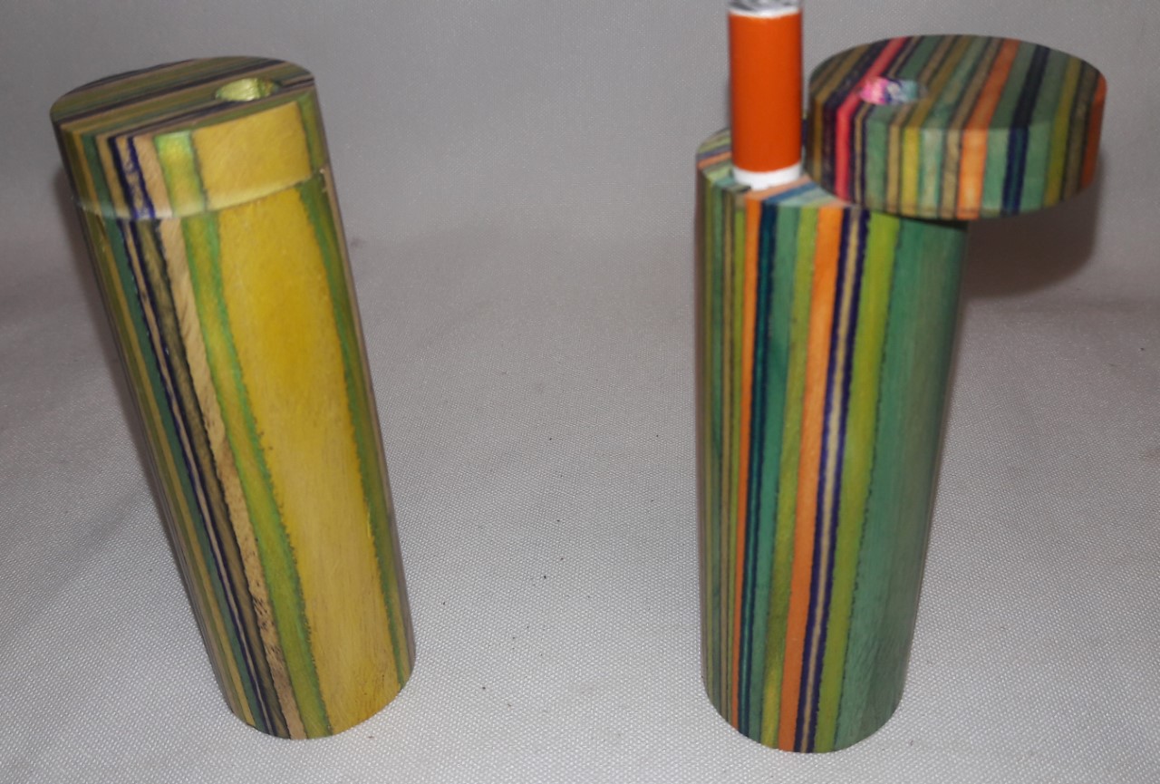 *4" Cylindrical Large Dugout with Free Metal Bat DO16