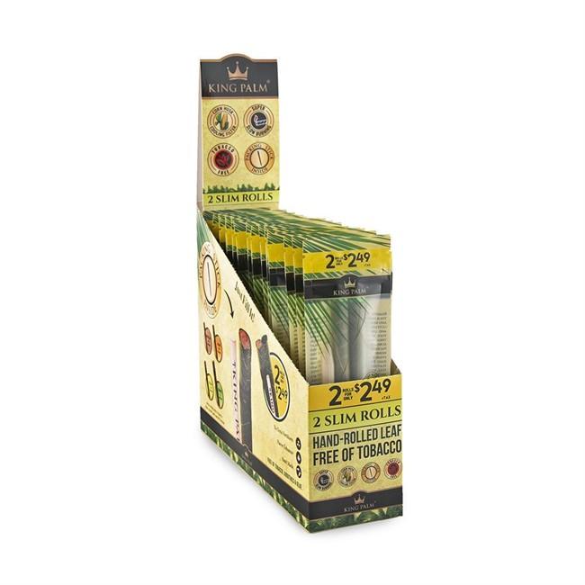 *King Palm 2 Slim Rolls (2 For $ 2.49) 20-POUCHES Per Display Bo