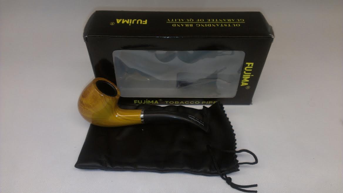 Wooden Pipe with Pouch Fujima FP109Y