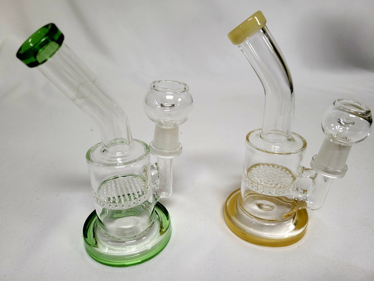 6\" Honeycomb Oil Water Pipe with dome & Nail WP74