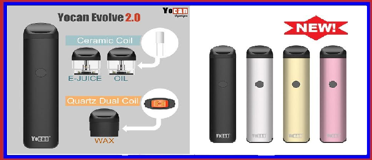*YOCAN EVOLVE 2.0 E-LIQUID, THICK OIL, AND CONCENTRATE VAPORIZER