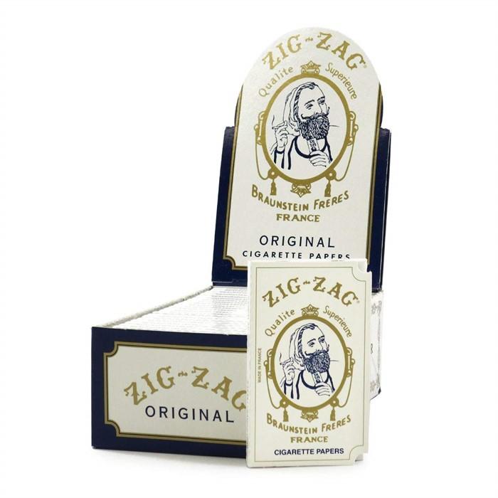 *ZIG-ZAG Original White Cigrette Papers Box Of 24/BOX #ZWHT