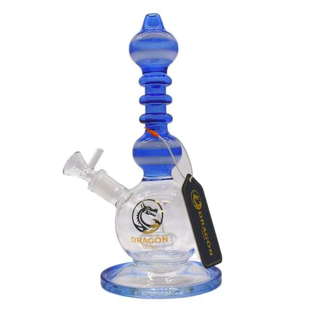 **DRAGON GLASS 12″ GLOBE WITH PERC RECYCLER WATER PIPE #DGE173