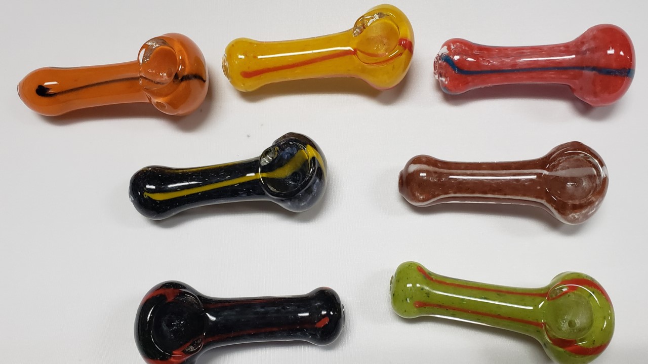 2.5"-3"  Frit Assorted Colors  pipes -SP47