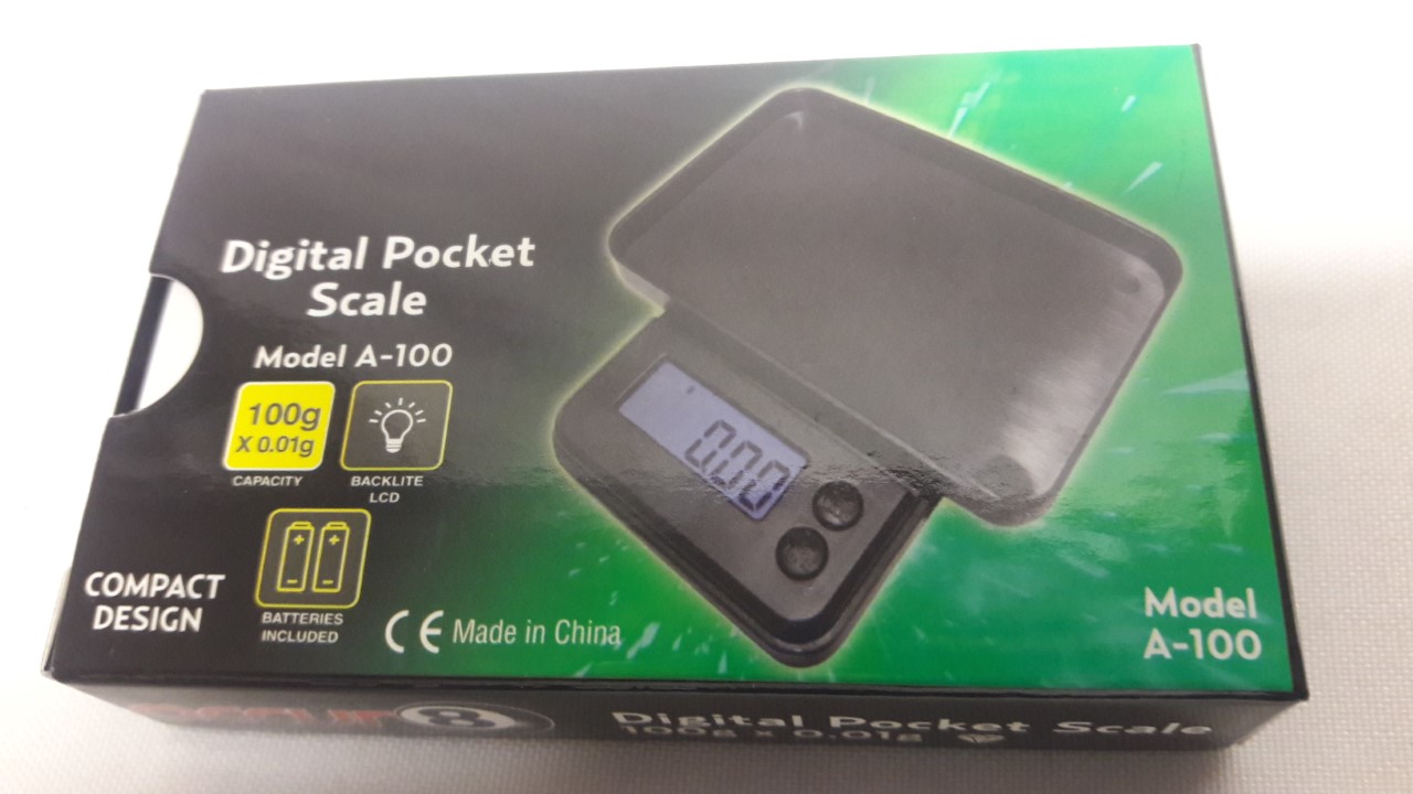 0.01G X 100G Accur8 Pocket Scale A-100