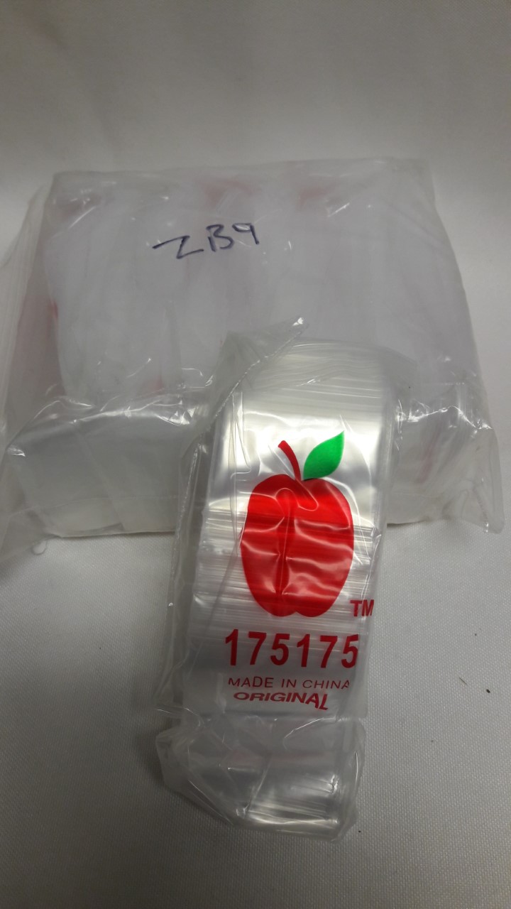 Clear Apple Mini Zip lock Bags-1000- 1.75"x1.75" #ZB9