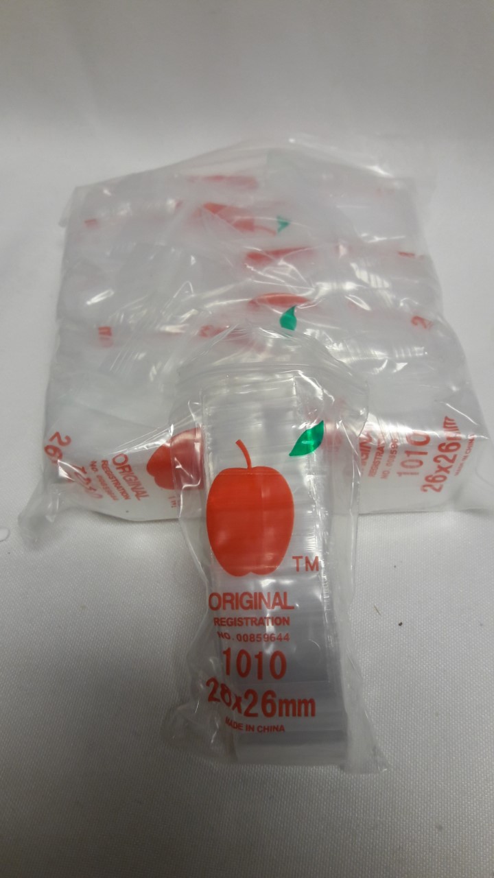 Mini Clear Zip Lock Bags 1.00" X 1.00" (1000 Pack) ZB6