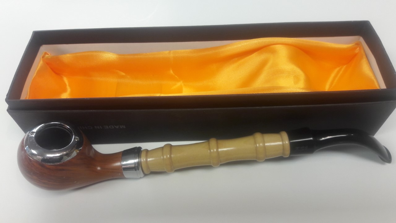 Long Tobacco Wooden Pipe with gift box- Fujima-FP275