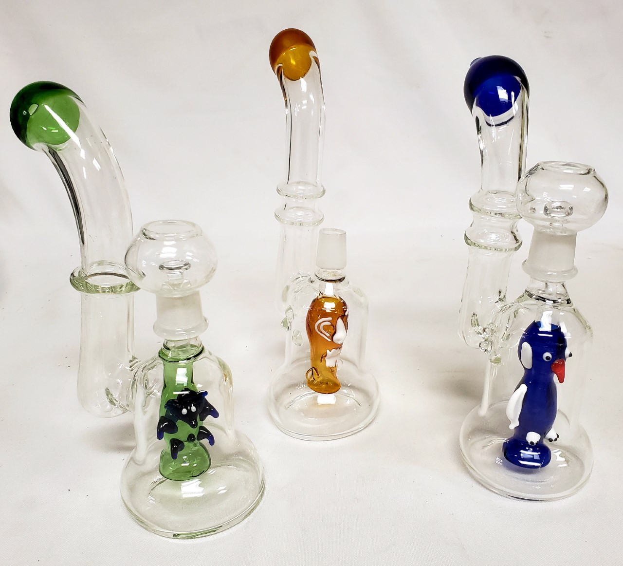 *8"-9" New Animal Design Oil Bubblers with Dome & Nail #OB16