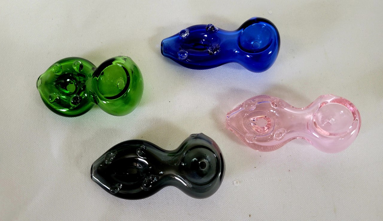 2.5"-3" Assorted Color Tube Donut Shape Spoons SP3