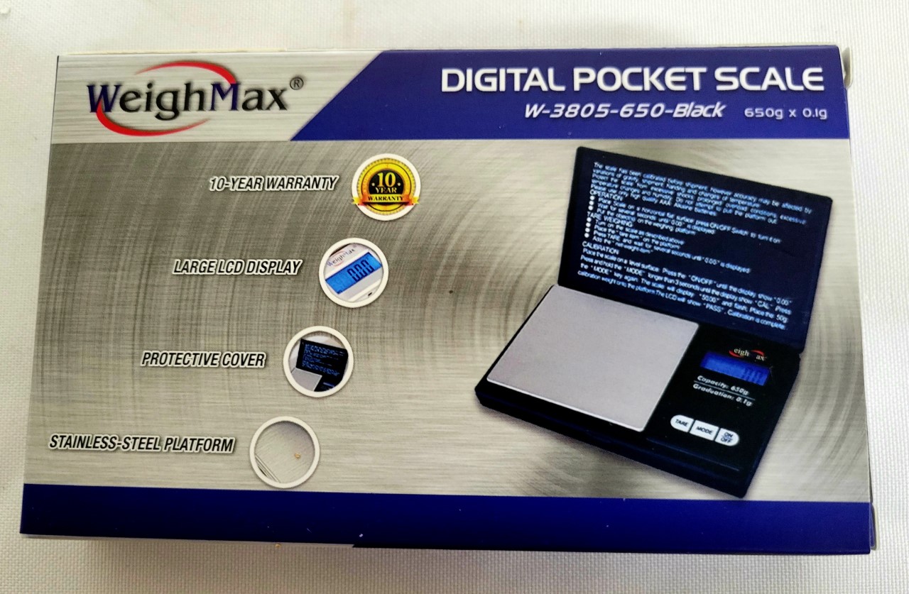 0.1g x 650g Weighmax Digital Scale #W-3805