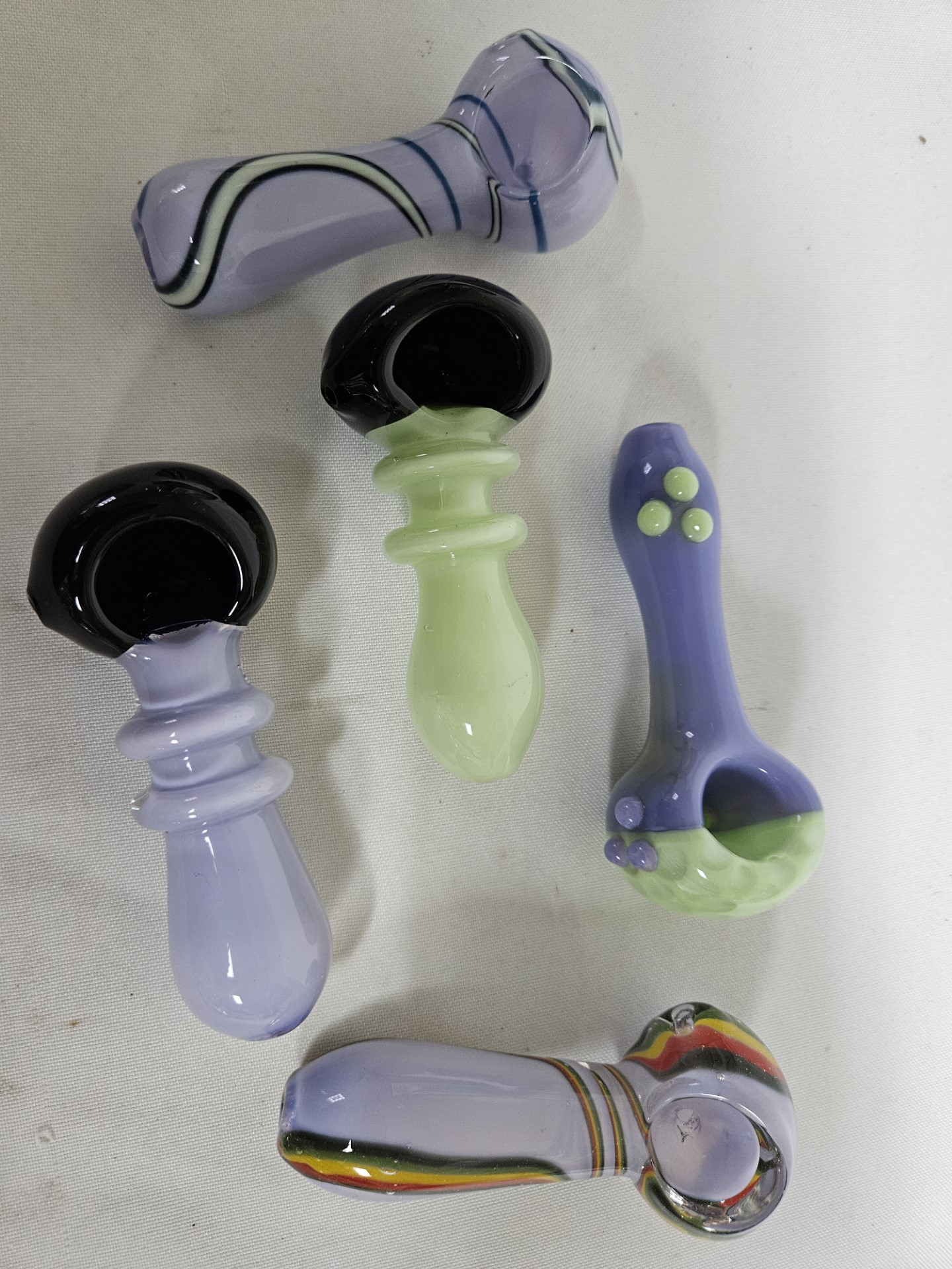 *4" Fancy Assorted Hand Pipes Hand #HP170